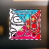 Coaster Cup With Chammak Patti Work (Square Shape)