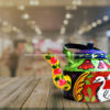 Hand Painted Truck Art Kettle