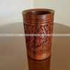 Wooden Craving Handicraft Pen Jar
