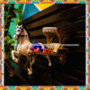 Hand Painted Truck Art Horse Carriage Style Wooden Key Handler