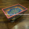 Chamakpatti Work Wooden Thela Style Tray