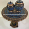 Naqshi Art Work Set Of 3, Table 16' And 2 Candy Jar