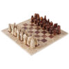 Marble Chess Set Coral & Red 15''