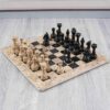 Black & Coral 15" Chess Set