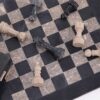 Chess Set Black & Oceanic 12''