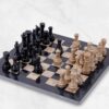 Black & Coral Chess Set 12''