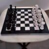 Fancy Figure Fine Black And White Chess Board 15''