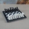 Black & White Chess Set 12'' (Black Boader)