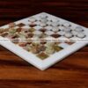 Green Onyx And White Checker set 12''